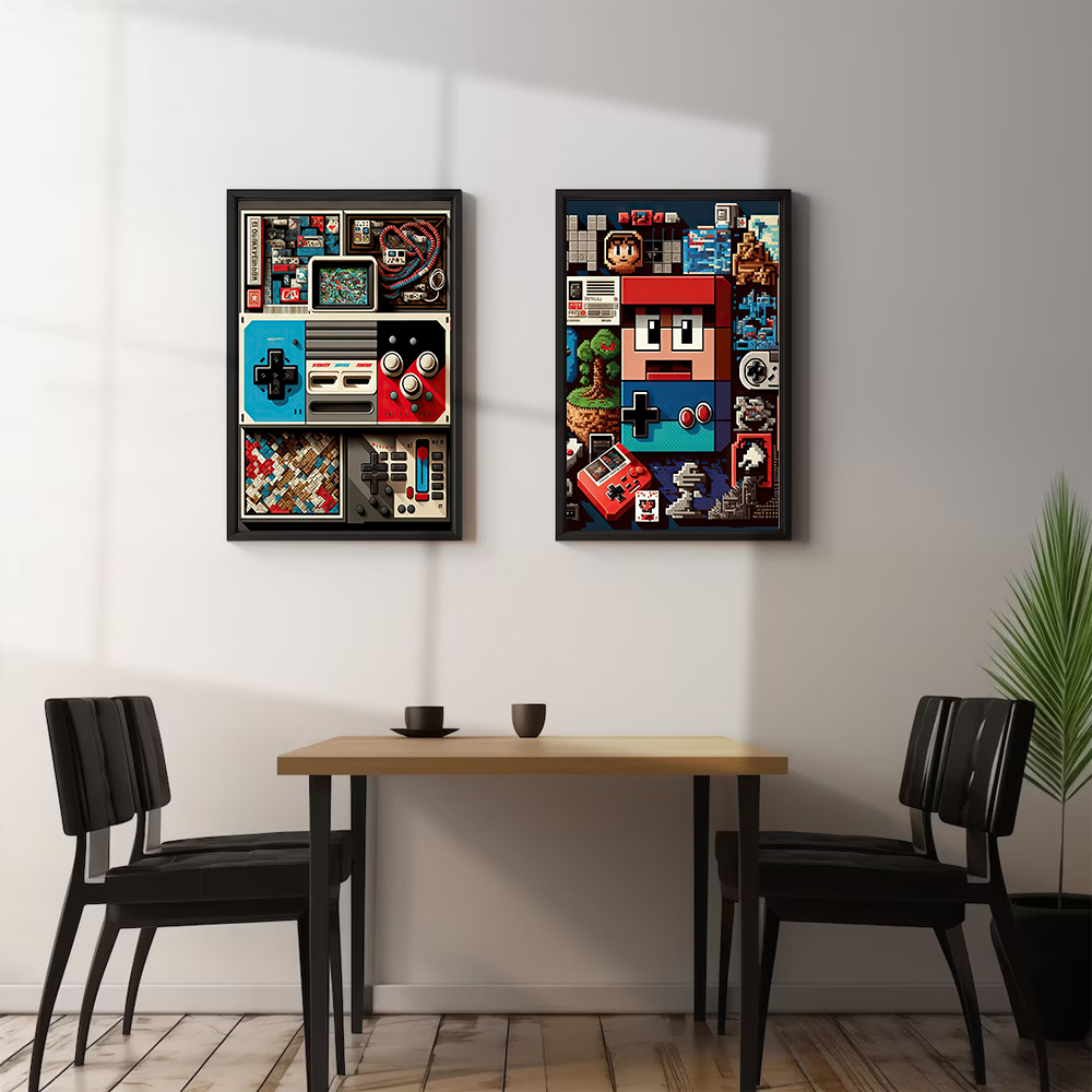 Pixel Gaming Game Boy Poster C - Home Decor Za review and price