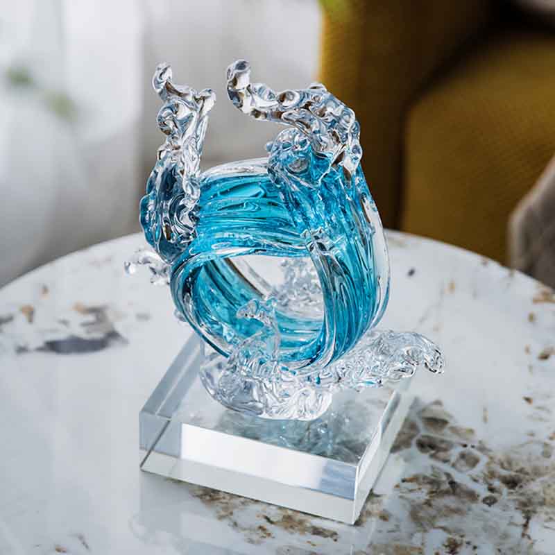 Luxury Glass Crafts Abstract S - Home Decor Y2K review and price