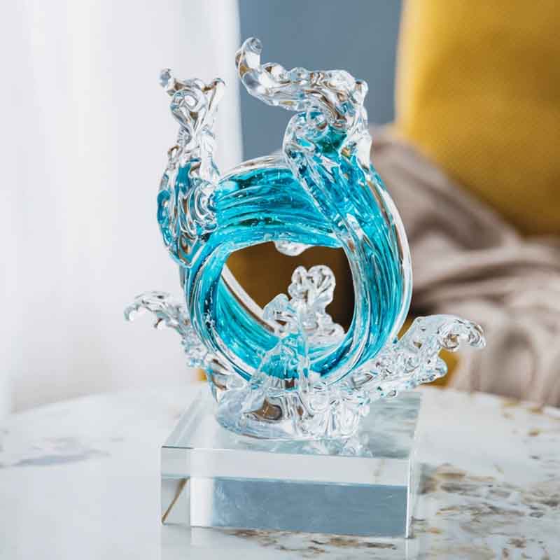 Luxury Glass Crafts Abstract S - Home Decor Y2K review and price