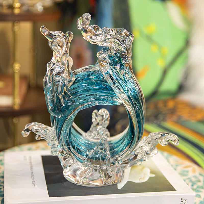 Luxury Glass Crafts Abstract S - Home Decor Y2K review and price