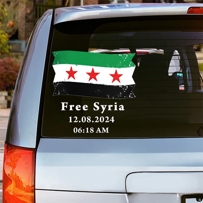 Syria Flag with Text Free Syri - Home Decor Indonesia review and price