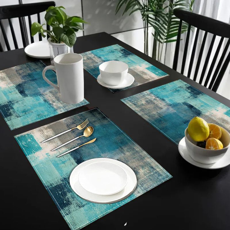 VIKAMA Morandi Abstract Ink Ta - Linen Table Runner review and price