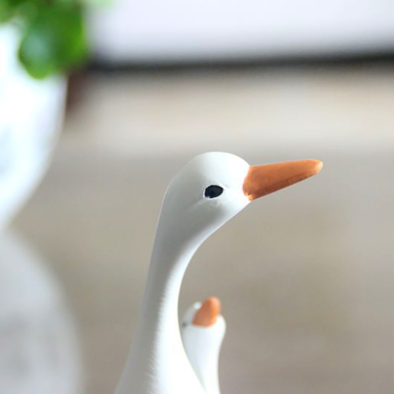 Fun Cute Duck Resin Statue Mot - Home Decor Za review and price