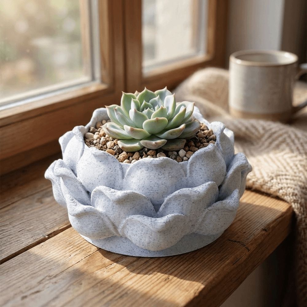 Lotus Shaped Succulent Plant P - Rattan Plant Basket review and price