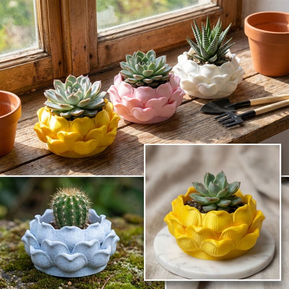 Lotus Shaped Succulent Plant P - Rattan Plant Basket review and price