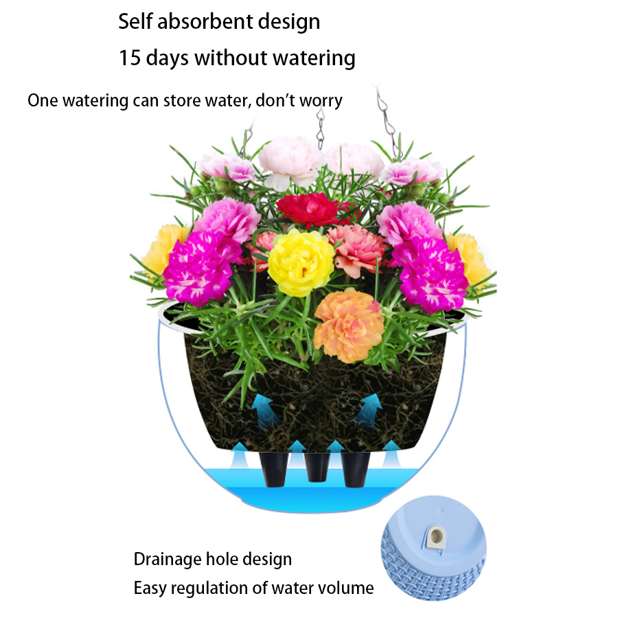 Pot Indoor Hanging Basket Simp - Rattan Plant Basket review and price