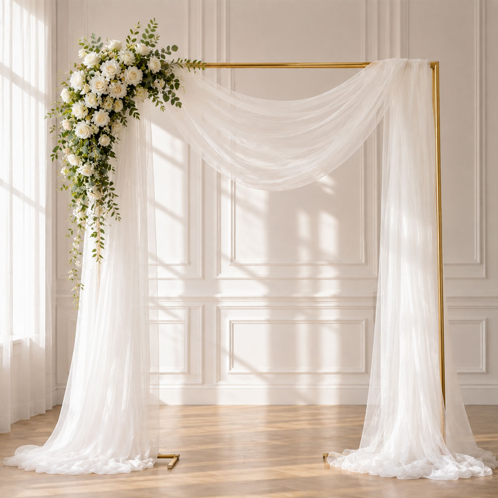 1 Pack Flowy Sheer Tulle Fabri - Linen Table Runner review and price