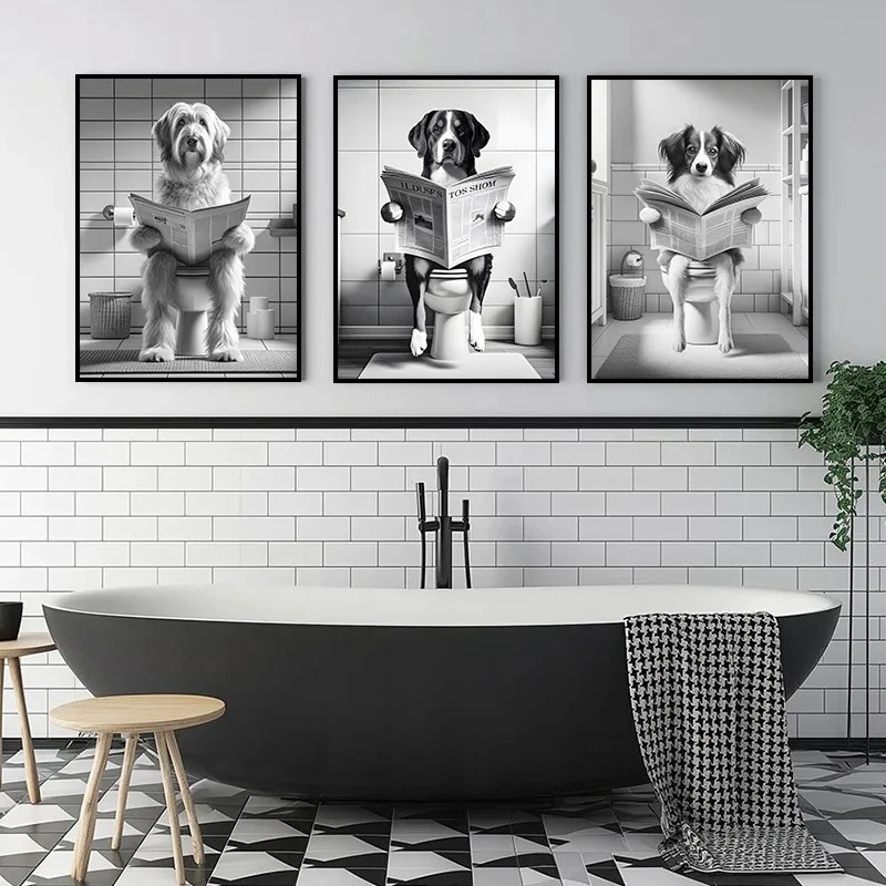 (1pc frameless)Funny Animal Do - Home Decor Magazine review and price